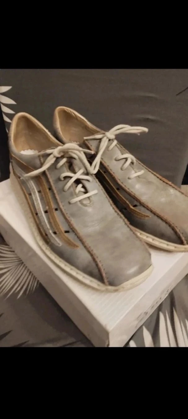 Rieker P41 silver/gold women's shoes – photo 6
